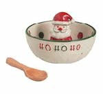 Santa Farm Christmas Candy Dish